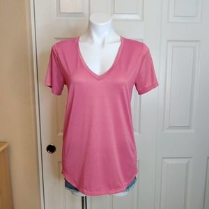 Lululemon shimmer knot collar fade striped V-neck top